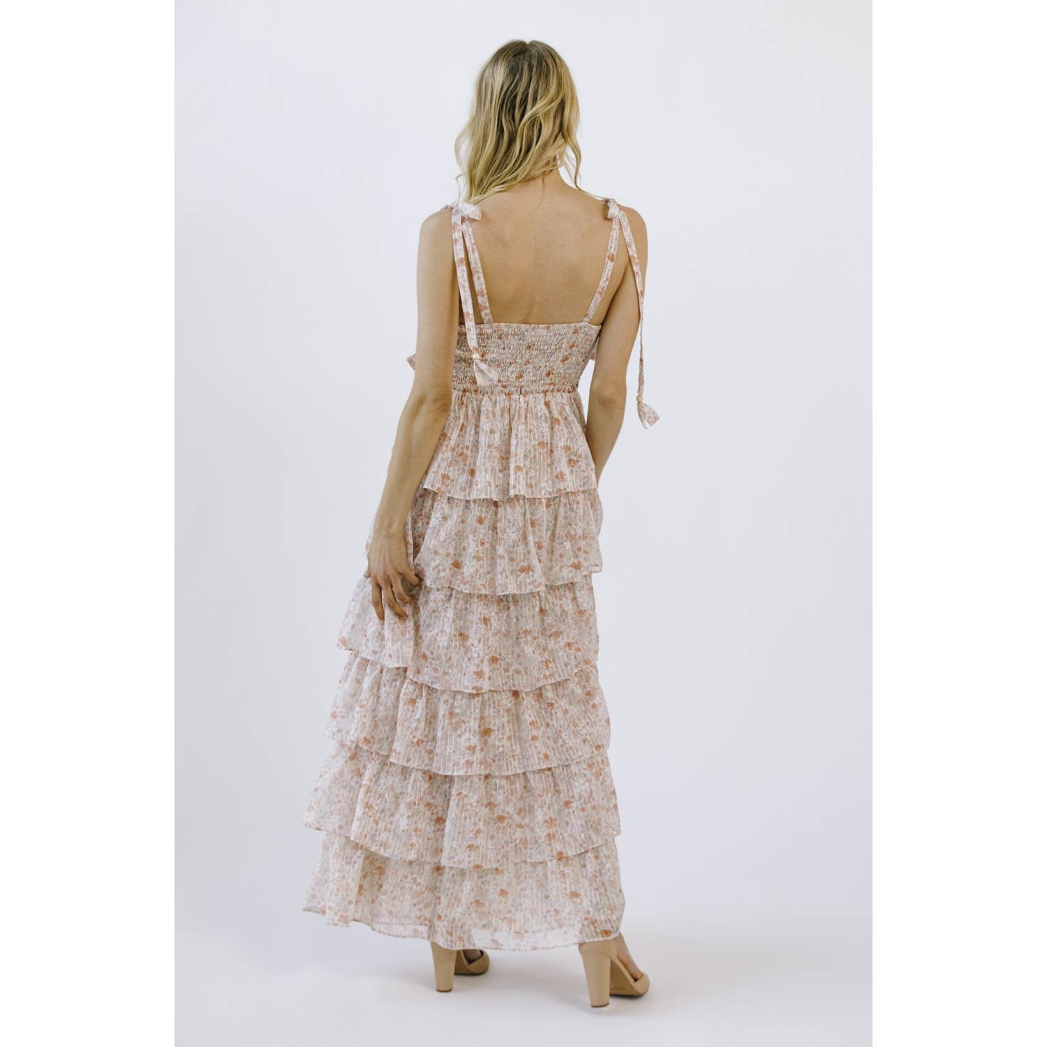 Cara Floral Tiered Summer Maxi Dress - Perfect Wedding Guest ONLY 2 LEFT!