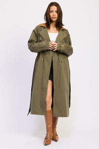 Trench Coat Double Breasted For Women