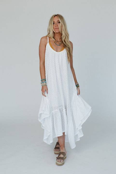 Breezy Days Summer Maxi Dress-White