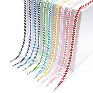 3D Shoe Laces - Sneaker Laces Checkerboard Flat Shoelace - Multi Colors Available