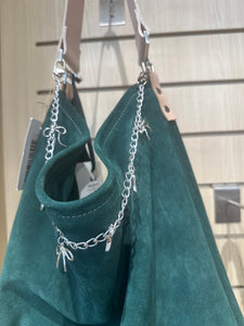 Silver Purse Charm With Bows. Bag, Handbag