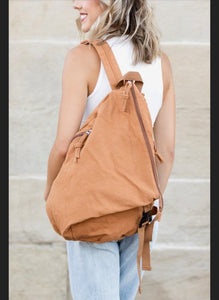 Kai Asymmetric Canvas Backpack