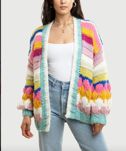 Bubble Stitch Chunky Cardigan 