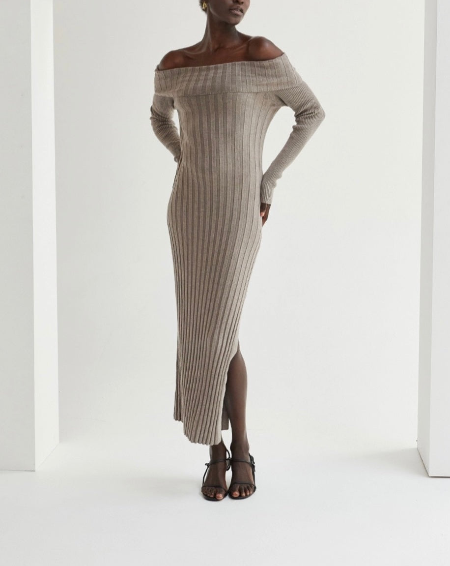 Natalia Off The Shoulder Sweater Dress