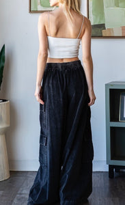 Super wide legged black pants