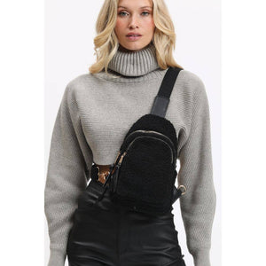  Black crossbody sling bag for ladies